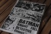 美漫惊奇漫画蝙蝠侠BATMAN黑骑士大码男士印花短袖字母灰色T恤