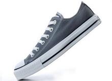 【正品】匡威/CONVERSE 高低帮深灰色海外纤维底帆布鞋情侣休闲鞋