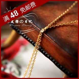  DIY饰品材料配件  复古 方十字 金色   链条