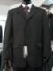 纯毛杉杉西服单件18598B 黑灰色