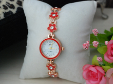 Flor delicada pulsera de señoras reloj pulsera de Corea señoras calientes temporada de ver
