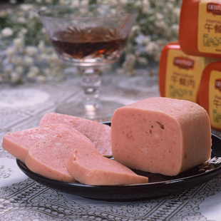  黑龙江哈尔滨红肠包装即食肠类 火腿肠 哈肉联 午餐肉350g