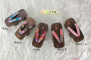 Cosplay日本木屐拖鞋COS日式木板木头鞋 和服配件道具女仆鞋子