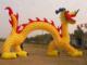 落地龙气模-充气卡通充气拱门水上步行球