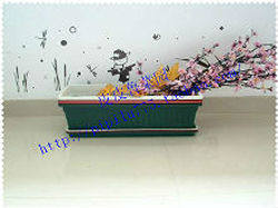阳台种菜盆 长条盆/长方形种菜盆 塑料花盆/带托盘44cm