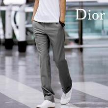 【DIOR HOMME】日韩国同步上市 经典灰色丝滑修身小西裤/灰色款
