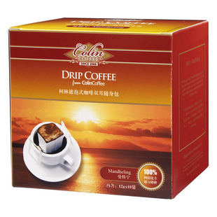  柯林挂耳咖啡曼特宁 滤挂滤泡式咖啡 健康耳挂纯黑咖啡粉无糖年货