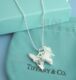tiffany925银蝴蝶项链