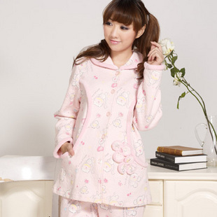 <em>雅孕</em> 笨笨熊~哺乳<em>睡衣</em>/月子服 <em>孕妇</em>哺乳衣 双面