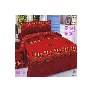 定做床上 用品 四件套2.5米磨毛宽幅棉布好布料  鸳鸯之恋