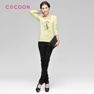 <span class=H>COCOON</span>可可尼2012新品圆领长袖T恤百搭上衣303103030原价499