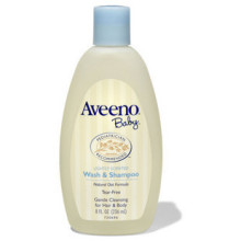 美国Aveeno baby婴儿燕麦无泪洗发沐浴液236ml 2合1沐浴露