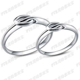  比翼双飞 梵特思 PT950铂金戒指结婚戒情侣对戒 精工制作-21