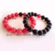 纯天然黑玛瑙 红纹石情侣手链水晶手连