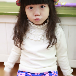  公主小屋韩版女童冬款童装毛衣 女童毛衣 新款儿童针织打底衫
