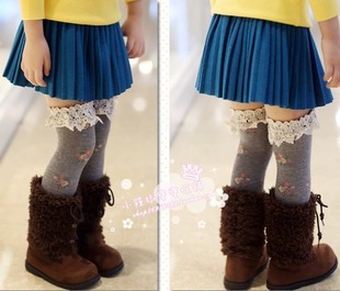  13年春秋女童装新款呢子料百褶童装裙子儿童裙子百搭靴裙超短裙