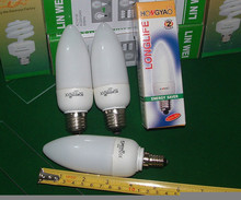 灯饰 灯具 E14 E27 节能灯泡 蜡烛灯泡 吊灯专用 水晶灯 暖光15W