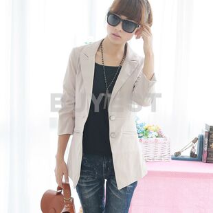 [ONLY SZ]2011秋装新款 七分袖修身小西装小西服外套女装正品灰黑