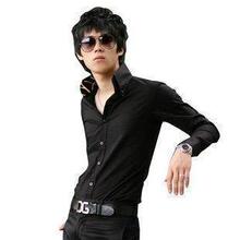 2010 新款 韩版男衬衣英伦10新款男士时尚长袖衬衫修身衬衫 男