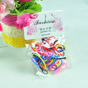 伯忠贸易 儿童发饰 头饰 发绳 小皮筋 发圈 强拉不断 袋装 10g