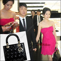 冲皇冠█ Lady Dior手袋 真品 限量明星董洁追捧戴妃包 黑色经典