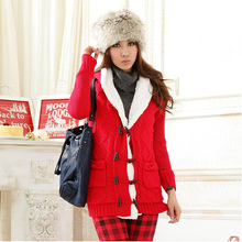 LOYER.Mod 容悦2011女秋冬新款 日式vivi杂志款加绒 毛衣外套5527