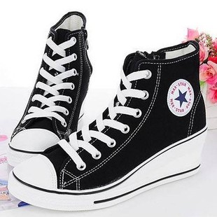 Korea purchasing genuine 2012 women's shoes new style of Korean casual shoes sneakers high help shoes canvas shoes