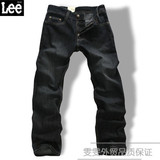 2010专柜正品 <span class=H>Lee</span> 男士秋冬高品质全棉水洗直筒牛仔裤 1-2398