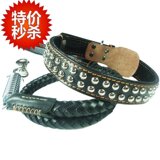 中大号牛皮套装 牛皮牵引带 狗链 宠物链 宠物用品 狗绳