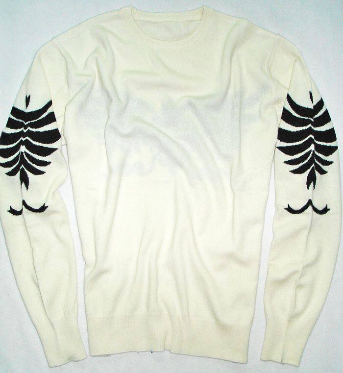 男装<em>羊绒毛衣</em>精致经典抽象花型黑鹰 <em>男士</em>时尚