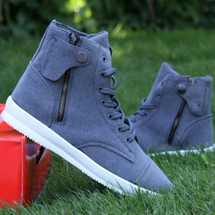  韩版英伦潮流短靴男式靴子 男靴子 内增高鞋皮靴男鞋牛仔靴休闲鞋