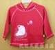 TF022浩娃双面布女孩带帽上衣(大红)