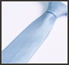 领带男浅蓝色条纹斜纹，商务正装职业上班面试宽版8cm蓝白