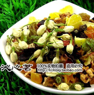  茉莉花果粒茶 果味茶 花果茶 水果茶饮料 花茶 真空装 菠萝味
