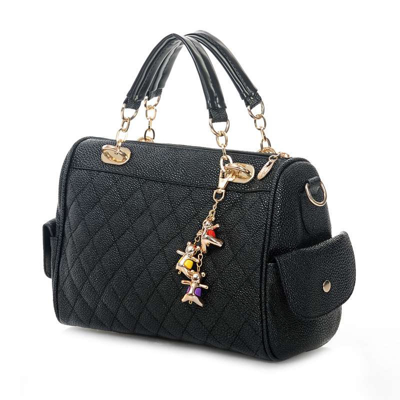 时尚韩版潮菱格波士顿...