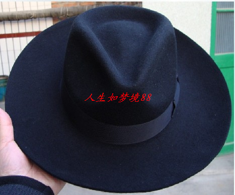 1398号100%羊毛高档时尚宽檐大檐上海滩富绅礼帽在类目 服饰配件/皮带/帽子/围巾, 帽子中 - 来自Buy2taobao.com提供专业的淘宝代购服务