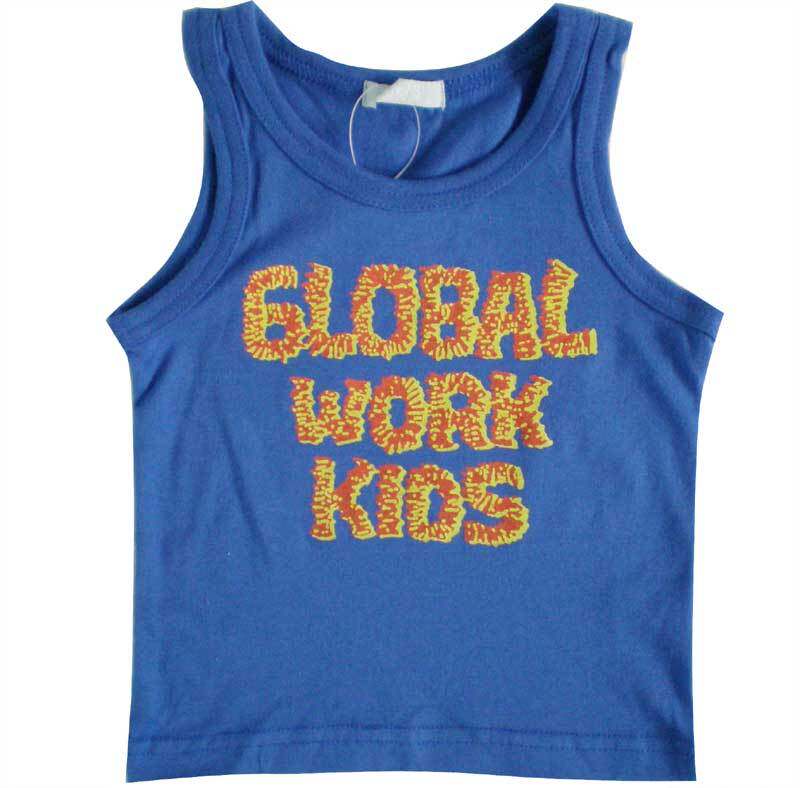 儿童<em>马甲</em>/背心,外贸特价中童汗衫背心 T恤 蓝色