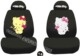 KITTY天使与恶魔棉+刺绣版黑色五座位全车份汽车10件套座套椅套
