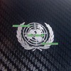 联合国标志logo金属，贴三星苹果小米htc手机防辐射防磨损贴纸