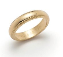 Promociones especiales oficial genuina TIFFANY oro y plata del cordón desnudo par de anillos, anillo, anillo