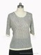 野蚕丝 春夏 千百媚 女士精品 电脑机织 圆领短袖 针织衫