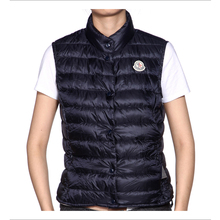 Moncler/蒙口 正品 女式深蓝色立领羽绒马甲 LIANE 春夏款现货
