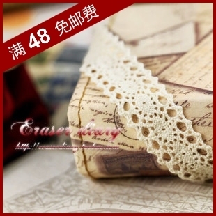  ZAKKA复古 DIY饰品材料配件 19mm 棉质蕾丝布艺