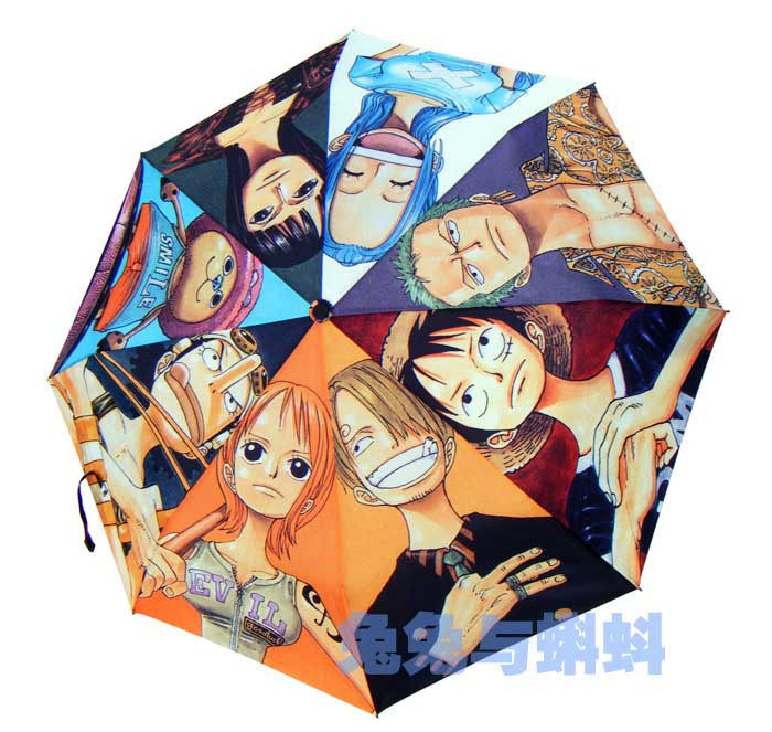 附兔兔店主MM真人秀 独家原创海贼王雨伞 onepiece  有现货