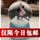 接吻下雪花水晶球音乐盒八音盒创意礼品生日礼物旋转木马天空之城