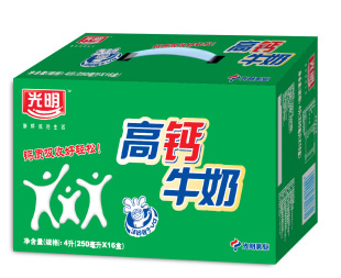  【天猫超市】光明牌 利乐包高钙牛奶 250ml*16包/箱