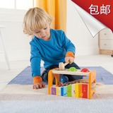 包邮 德国HaPe早旋律敲琴台/木琴 木制宝宝音乐乐器玩具1岁上