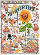 小小鱼DMC线 B1210夏季花园可爱浪漫儿童心精准印花十字绣套件