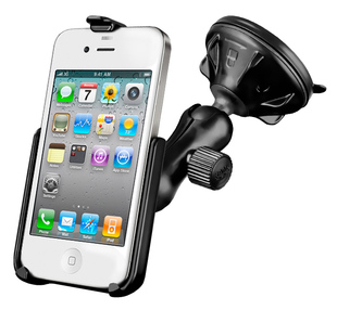 ram-mount苹果专用iphone44s，55c5s汽车，车载吸盘手机支架