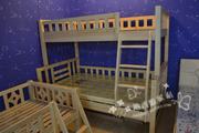兰香阁松木家具实木儿童上下床1.2 1.5简易子母床